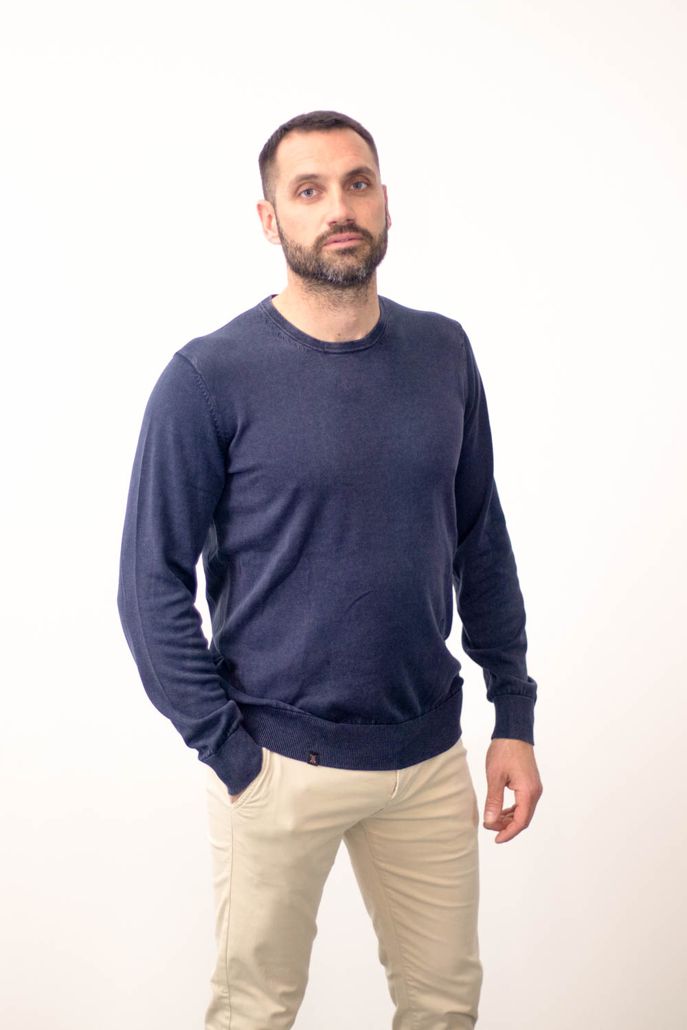 Jersey Cuello Caja Algodón