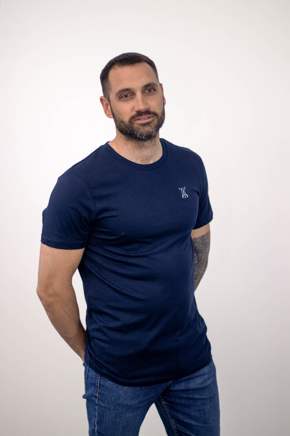 Camiseta Azul Marino 100% Algodón - Confort Casual