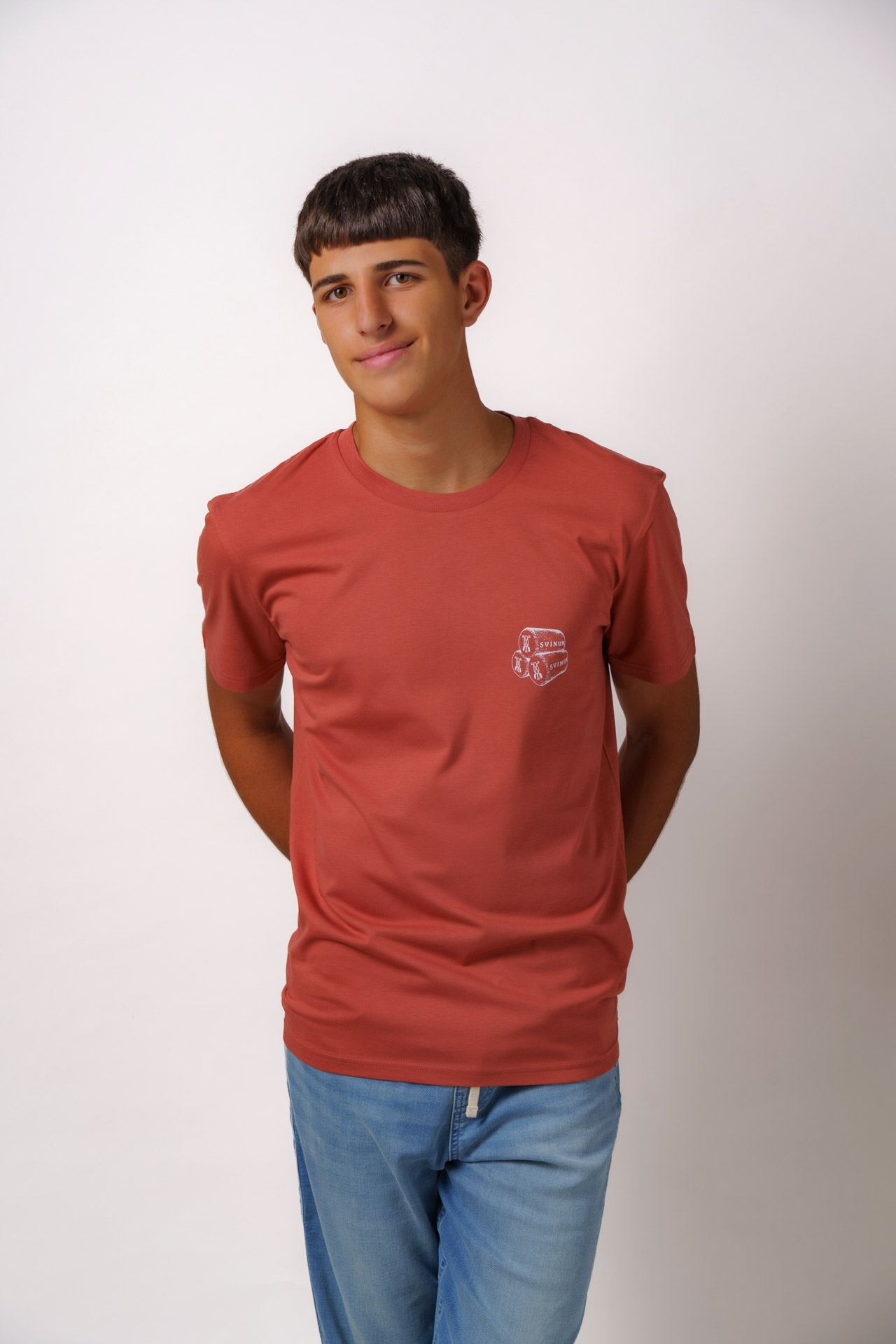 Camiseta Teja – Svinum Estampada "Corchos"